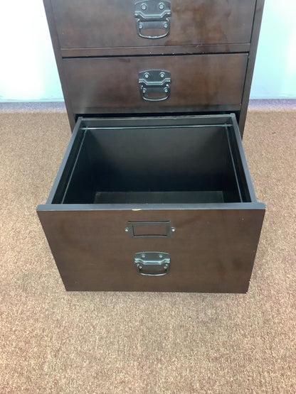 Pottery Barn Dark Mahogany Finish File Cabinet F27416