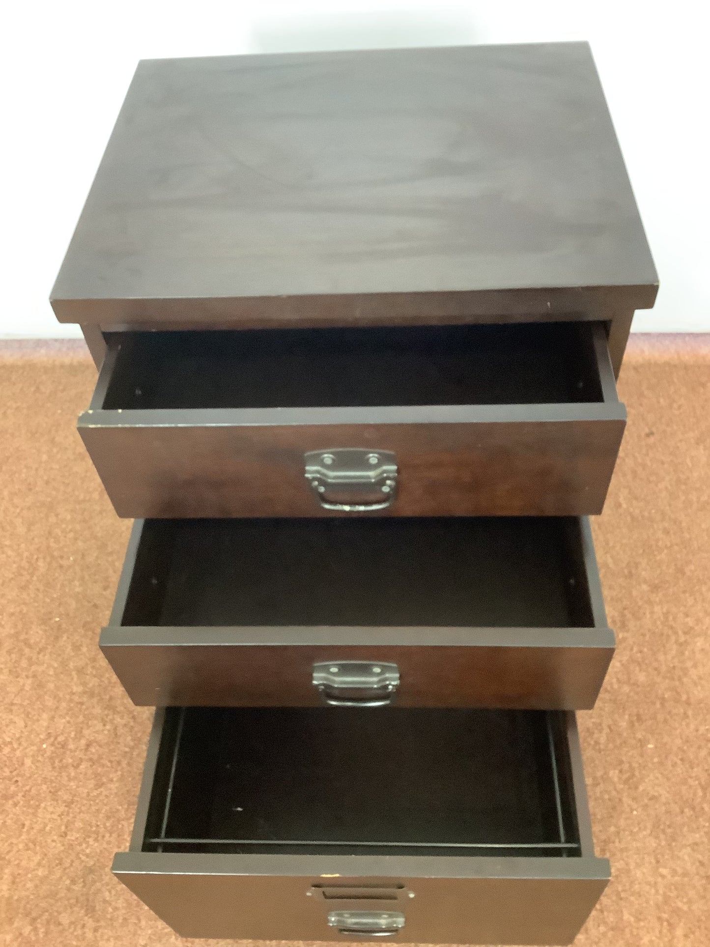 Pottery Barn Dark Mahogany Finish File Cabinet F27416