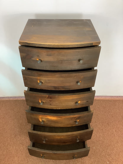 6 Drawer Navajos Reclaimed Wood Tallboy Chest of Drawers F27420