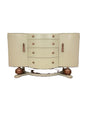 BEAUTILITY Ltd Vintage Shabby Chic 1950s Bow Fronted Sideboard Cabinet F27421