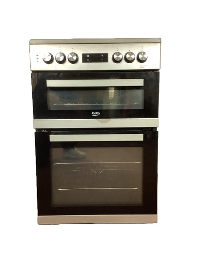 Beko 60cm Double Oven Cooker KDC6S3S L52388