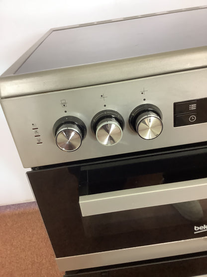 Beko 60cm Double Oven Cooker KDC6S3S L52388