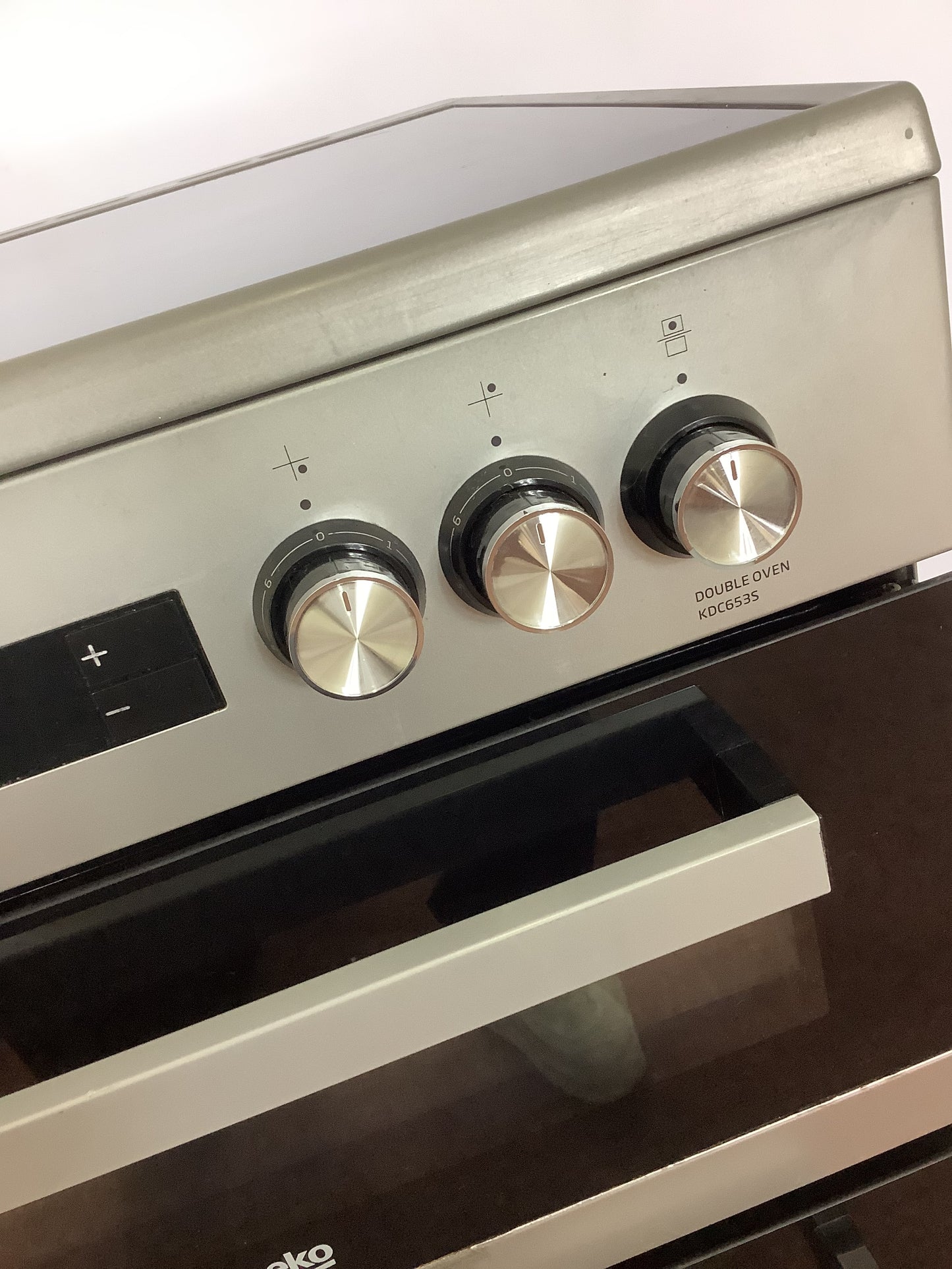 Beko 60cm Double Oven Cooker KDC6S3S L52388
