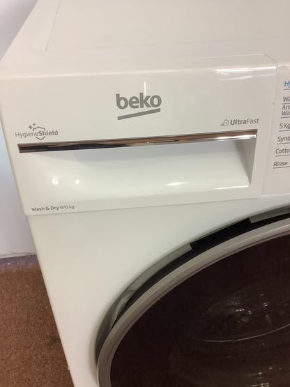 Beko Washer Dryer 9kg & 6kg {Bluetooth } B5D58544UW L52427