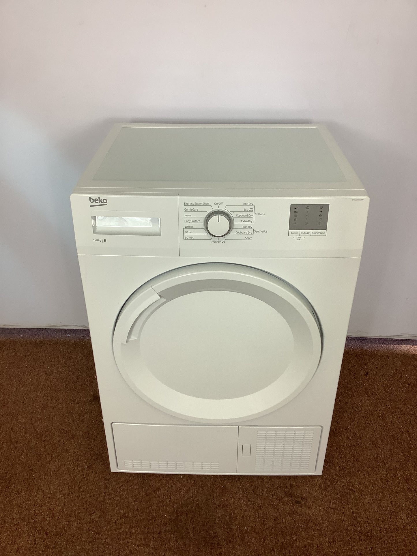 Beko 8kg Tumble Dryer DTGC8001RW L52541