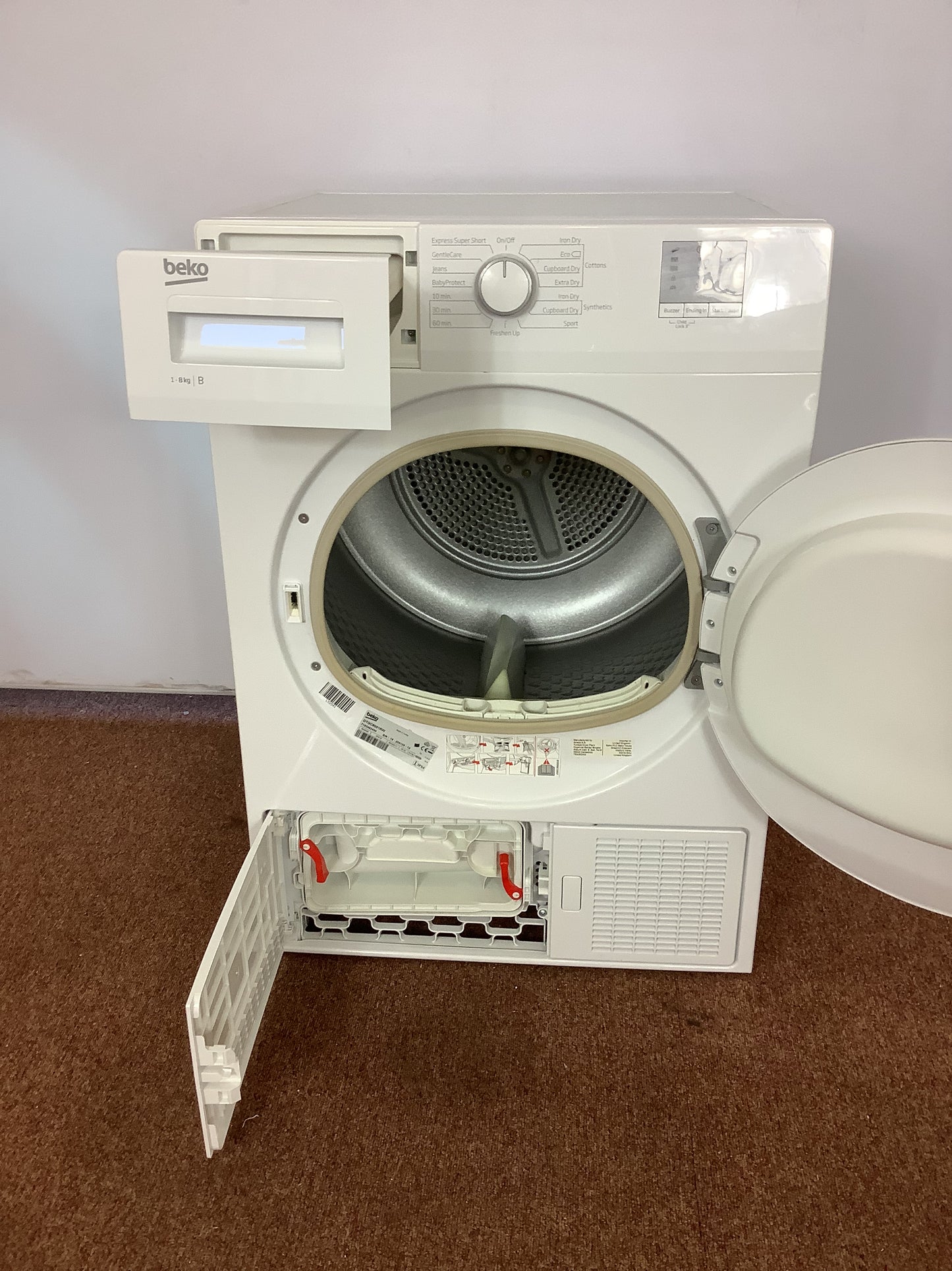 Beko 8kg Tumble Dryer DTGC8001RW L52541