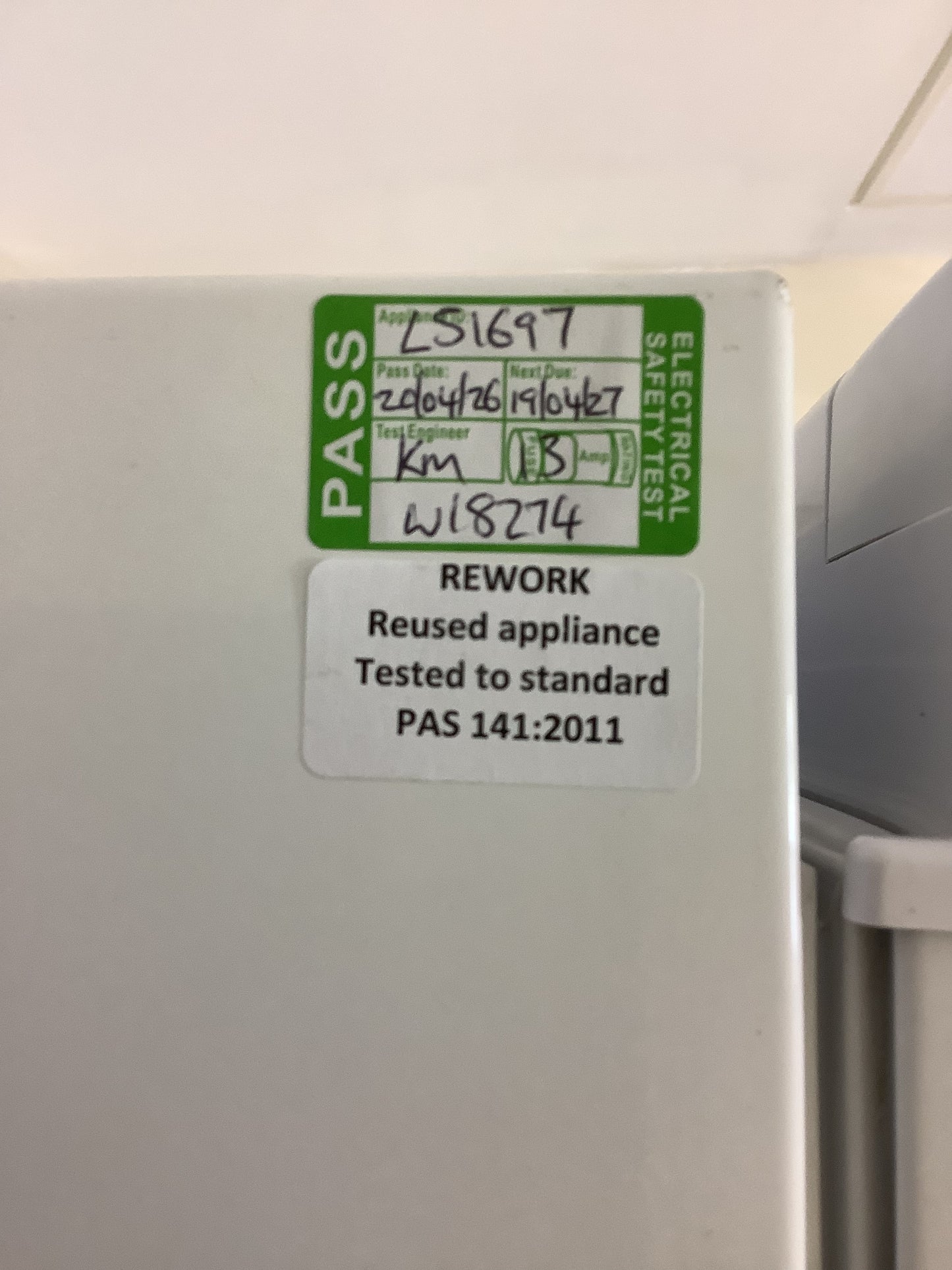 Bush Fridge Freezer BFFX60185W L51697
