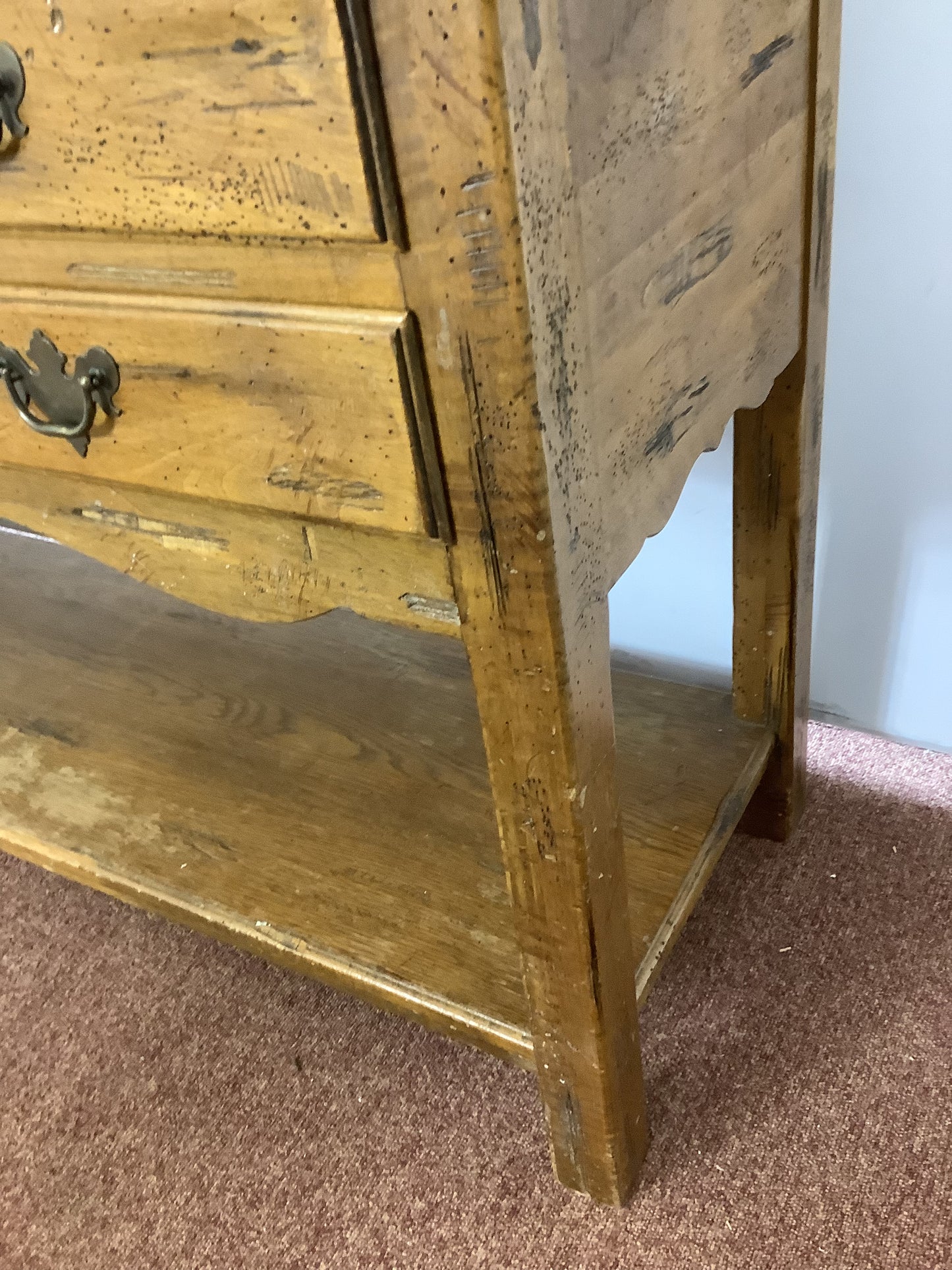 CTH Sherrill Occasional Antique Pine 6 Drawer Sideboard F27422