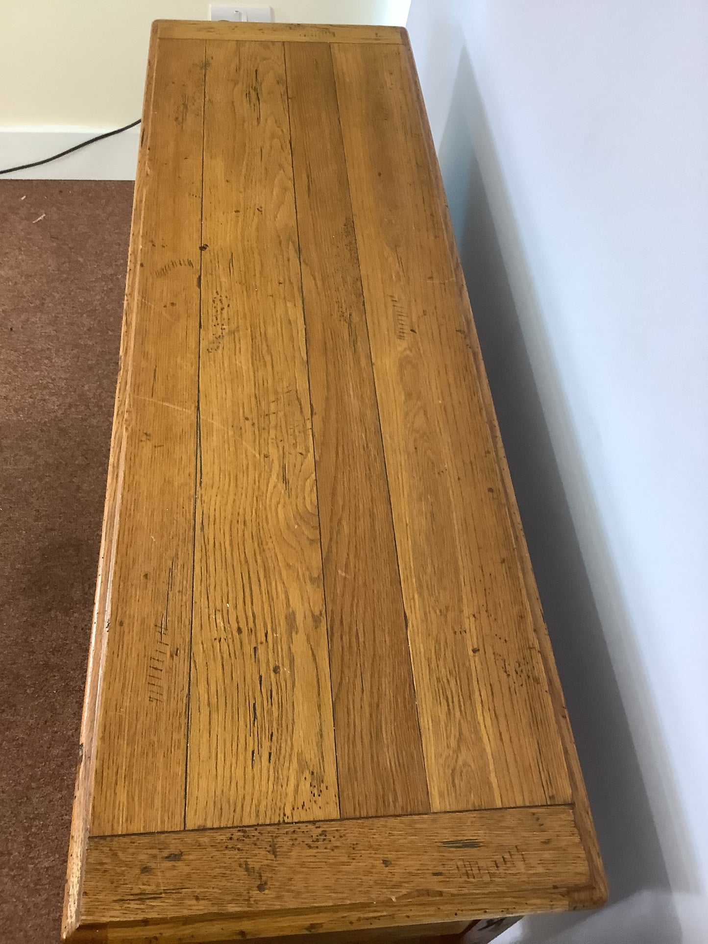 CTH Sherrill Occasional Antique Pine 6 Drawer Sideboard F27422