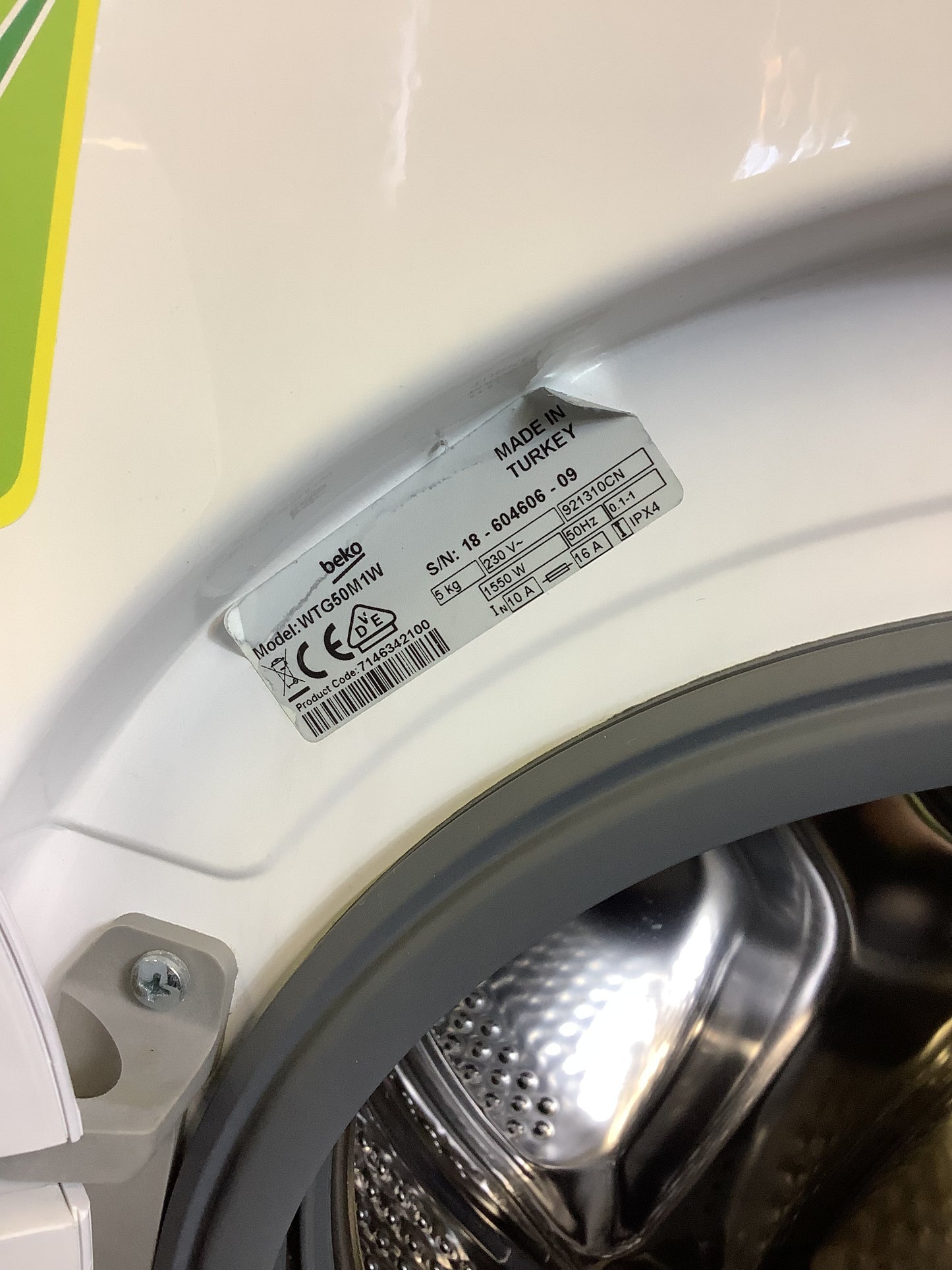 Beko 5kg Washing Machine WTF50M1W L49136