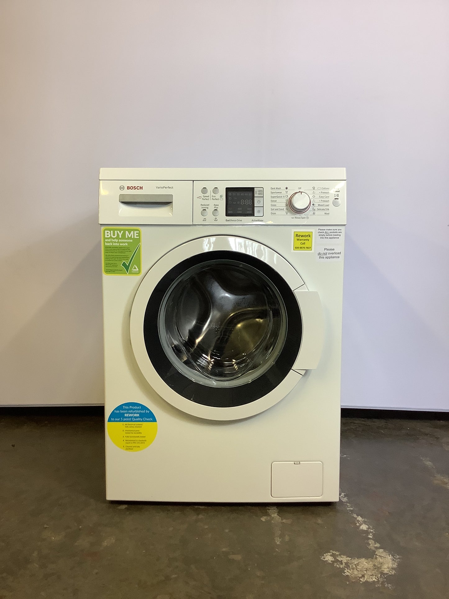 Bosch 8kg Washing Machine WAQ284DOGB L49156