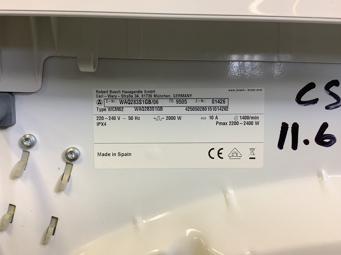 Bosch 8kg Washing Machine WAQ28351GB L49121