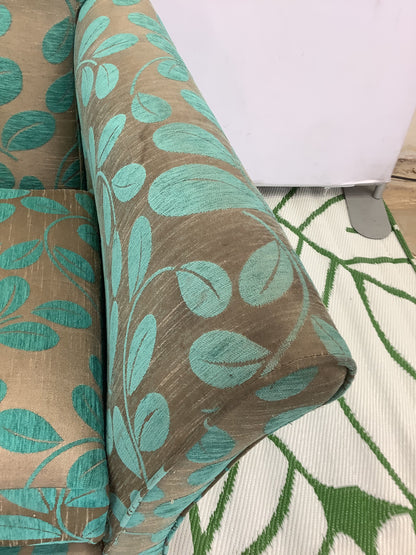Turquoise & Gold Pattern Armchair F27702