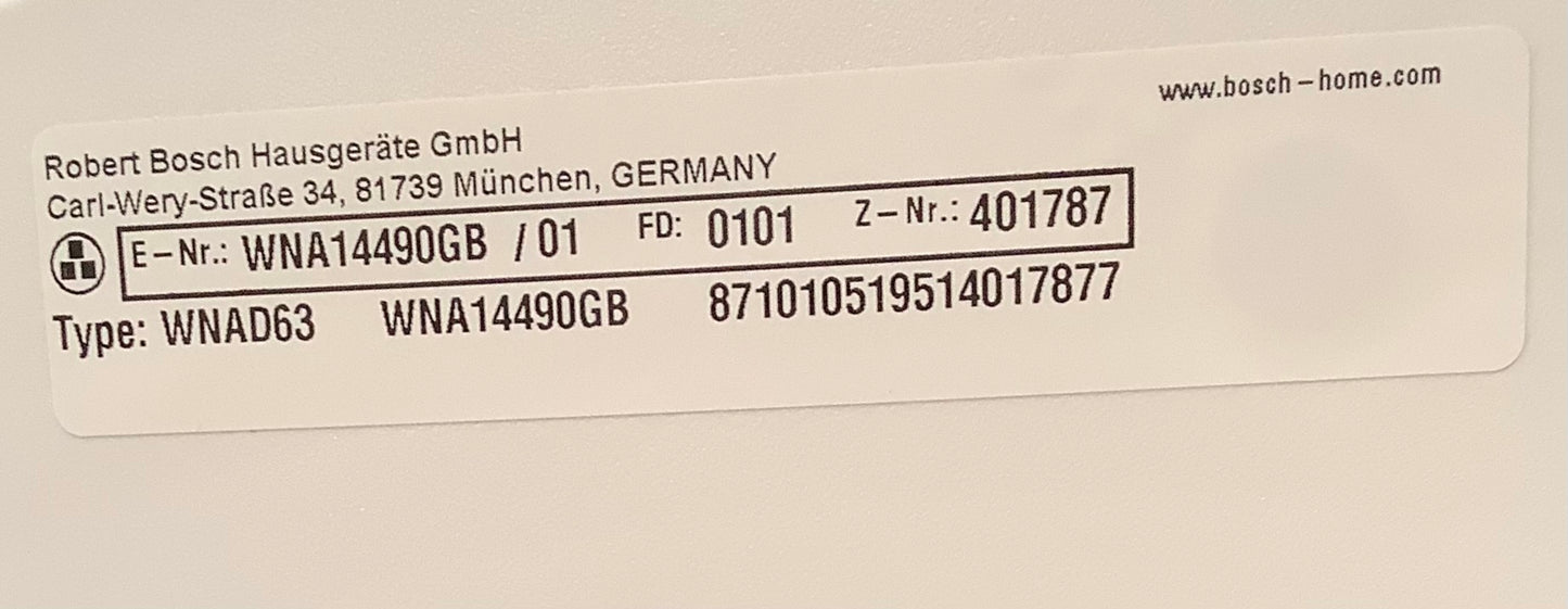 Bosch 9kg/6kg Washer Dryer WNA14490GB L48713