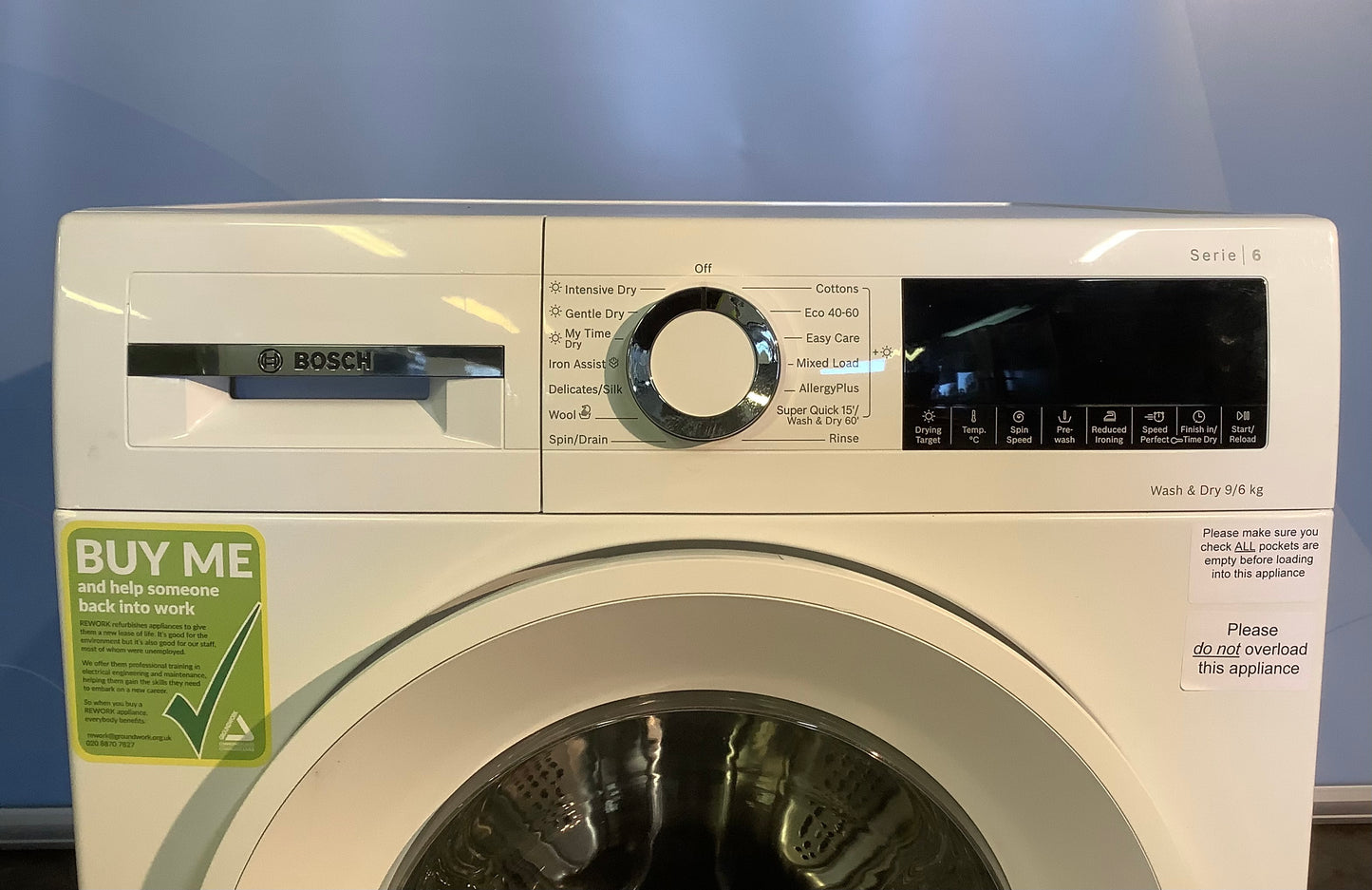 Bosch 9kg/6kg Washer Dryer WNA14490GB L48713