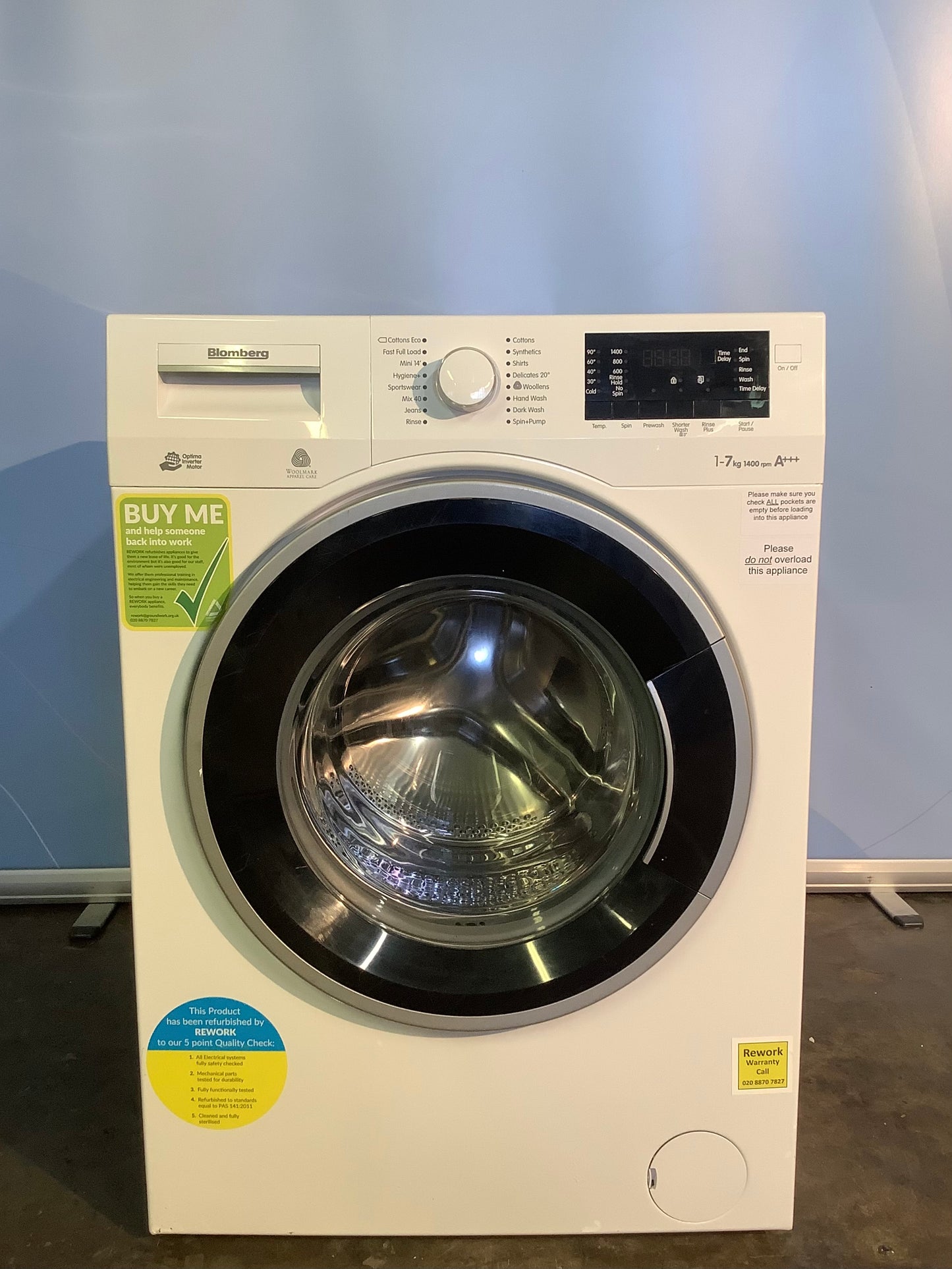 Blomberg 7kg Washing Machine LWF27441W L48803