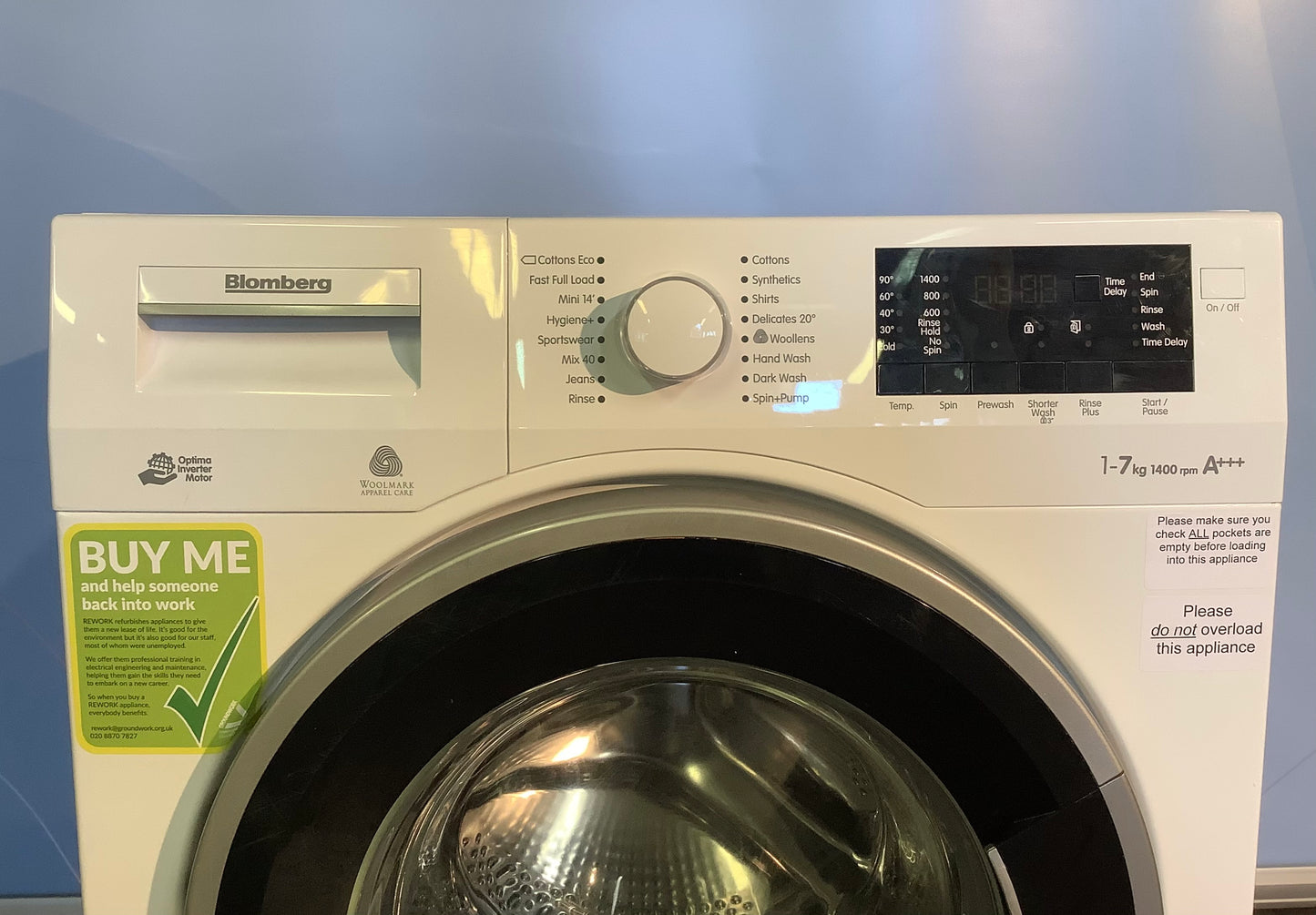 Blomberg 7kg Washing Machine LWF27441W L48803
