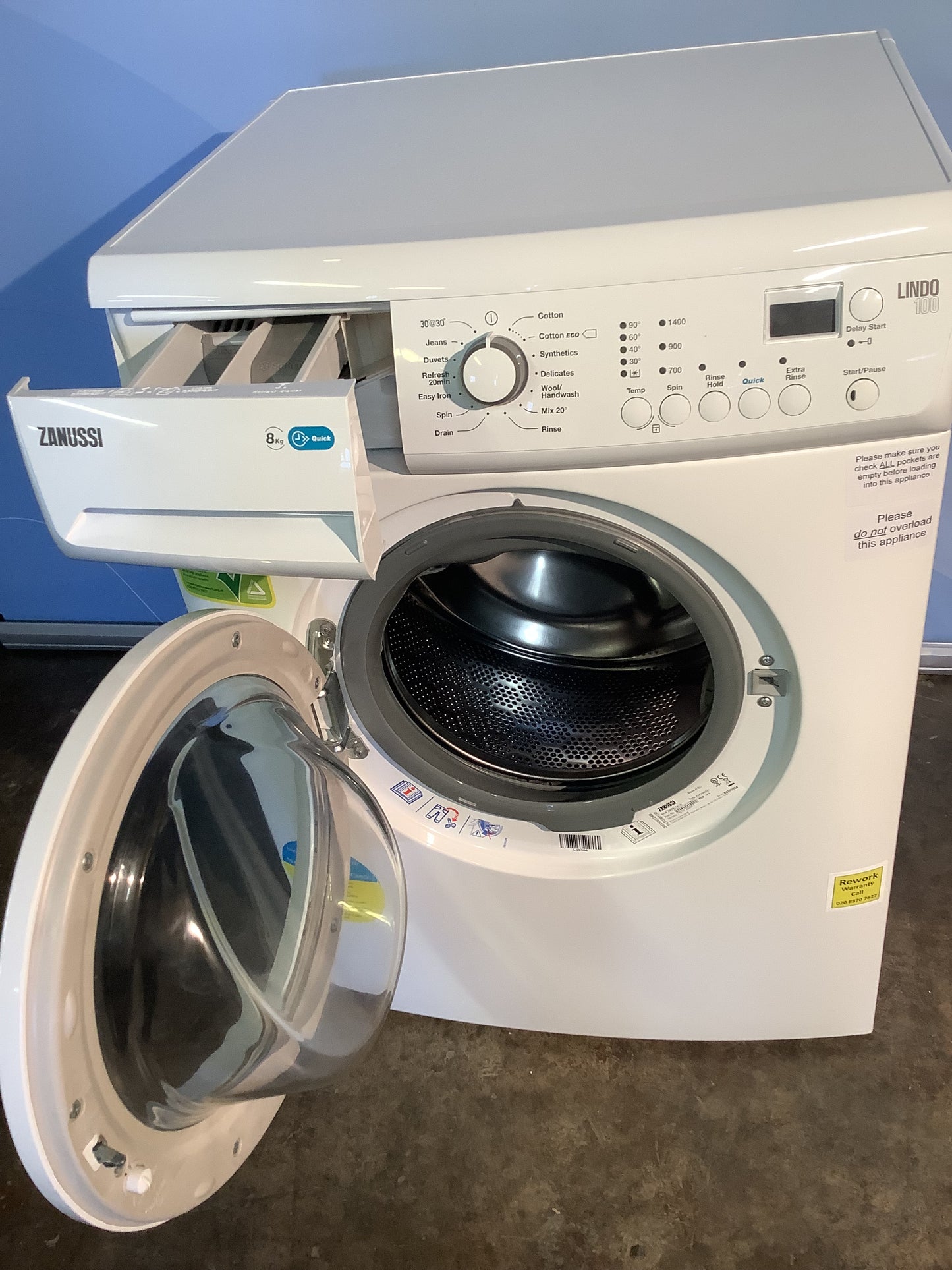 Zanussi 8kg Washing Machine ZWF81441W L48386