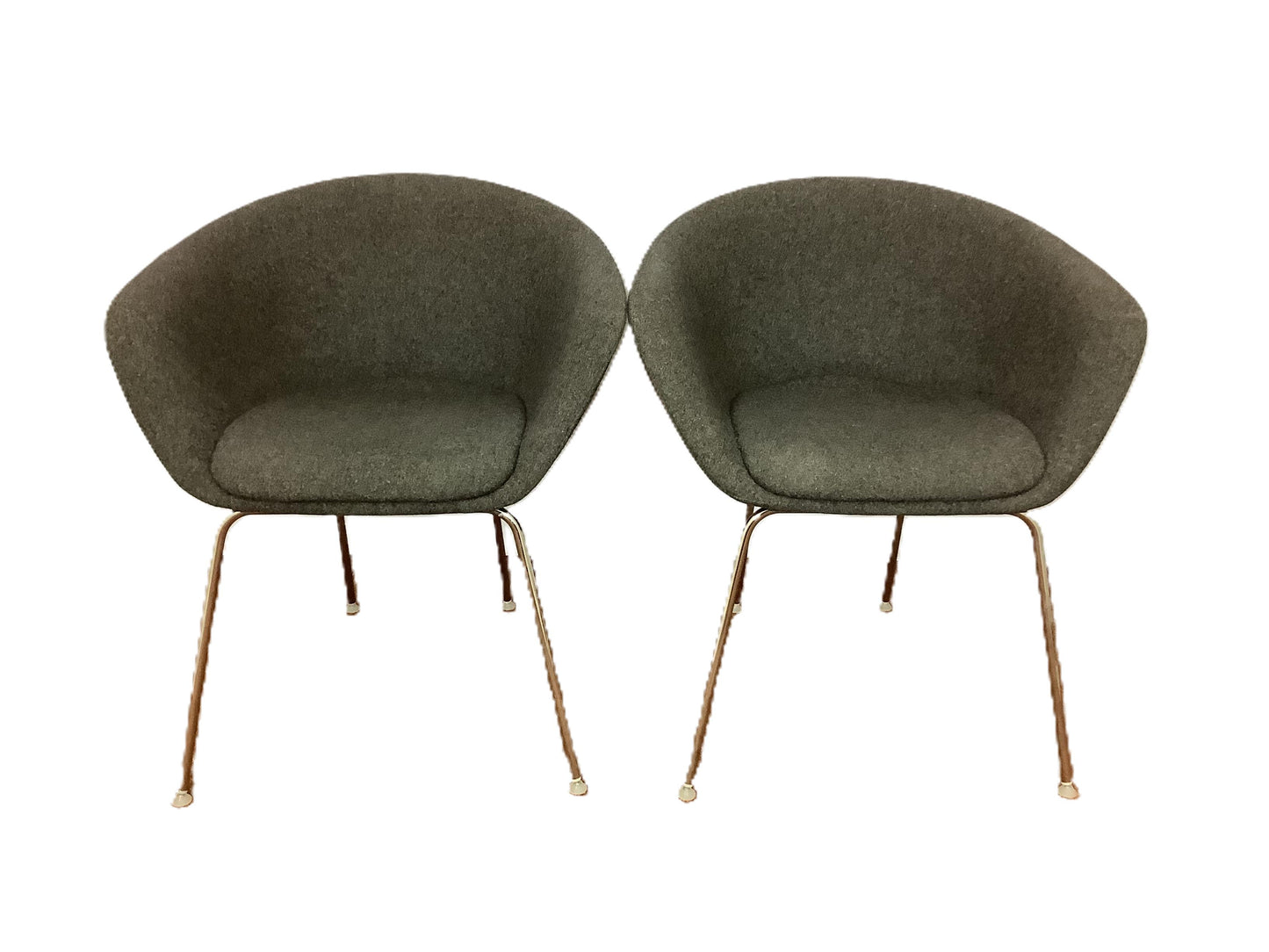 2 x ARPER Duna 02 Pot Chairs, Dark Grey F26971