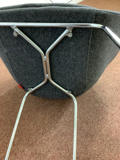 2 x ARPER Duna 02 Pot Chairs, Dark Grey F26971
