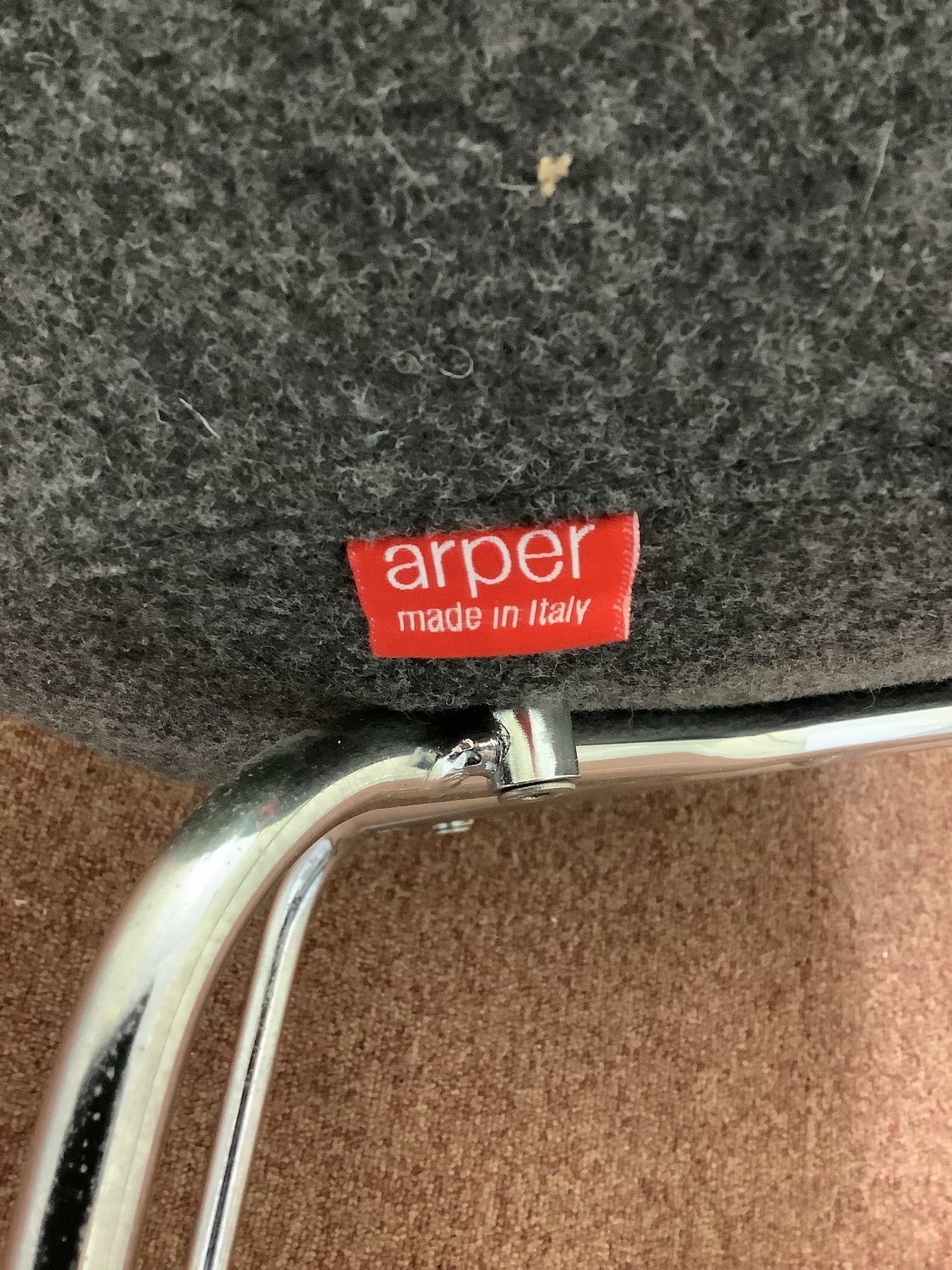 2 x ARPER Duna 02 Pot Chairs, Dark Grey F26971