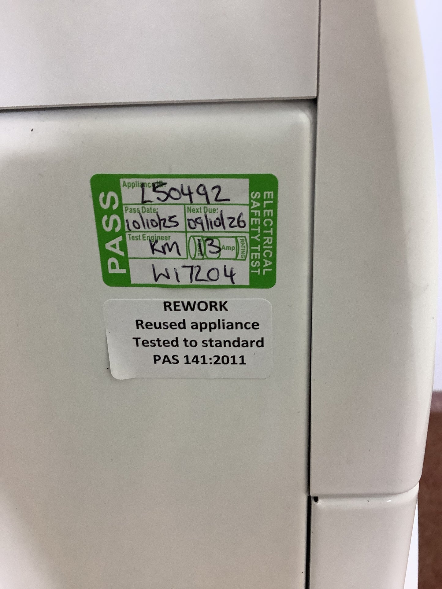 Hotpoint 9kg Washing Machine NSWR945CWK L50492