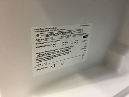 Bosch Freestanding Freezer GSN29VW3VG L50262