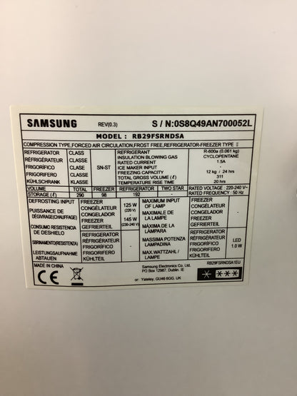 Samsung Fridge Freezer RB29FSRNDSA L50233