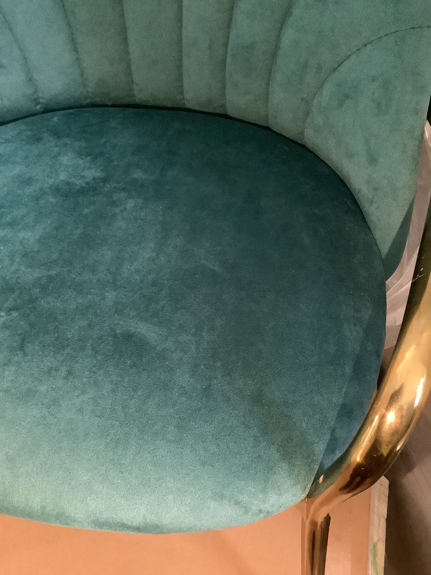 2 x Sylvia Carver Green Velvet Dining Chair F25997 A