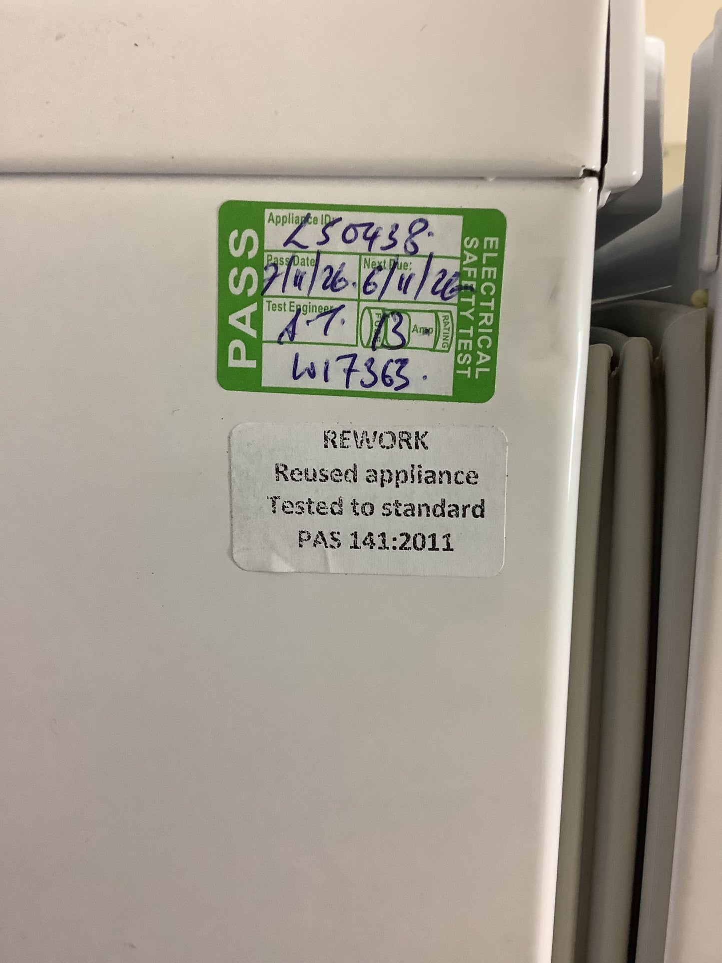 Beko Freestanding Freezer FFP3579W L50438