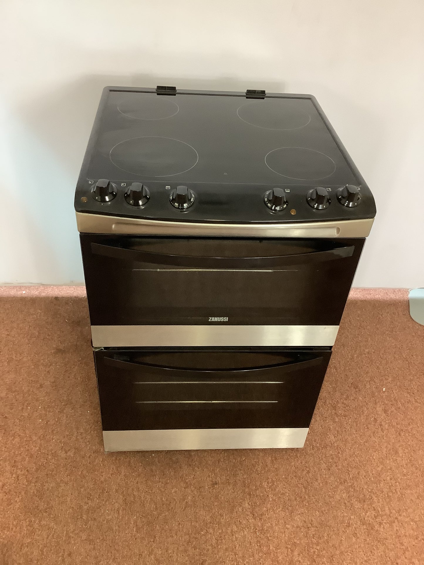 Zanussi 60cm Cooker, Double Oven & Grill ZCV66030XA L52418