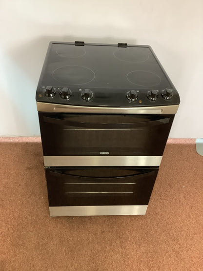 Zanussi 60cm Cooker, Double Oven & Grill ZCV66030XA L52418