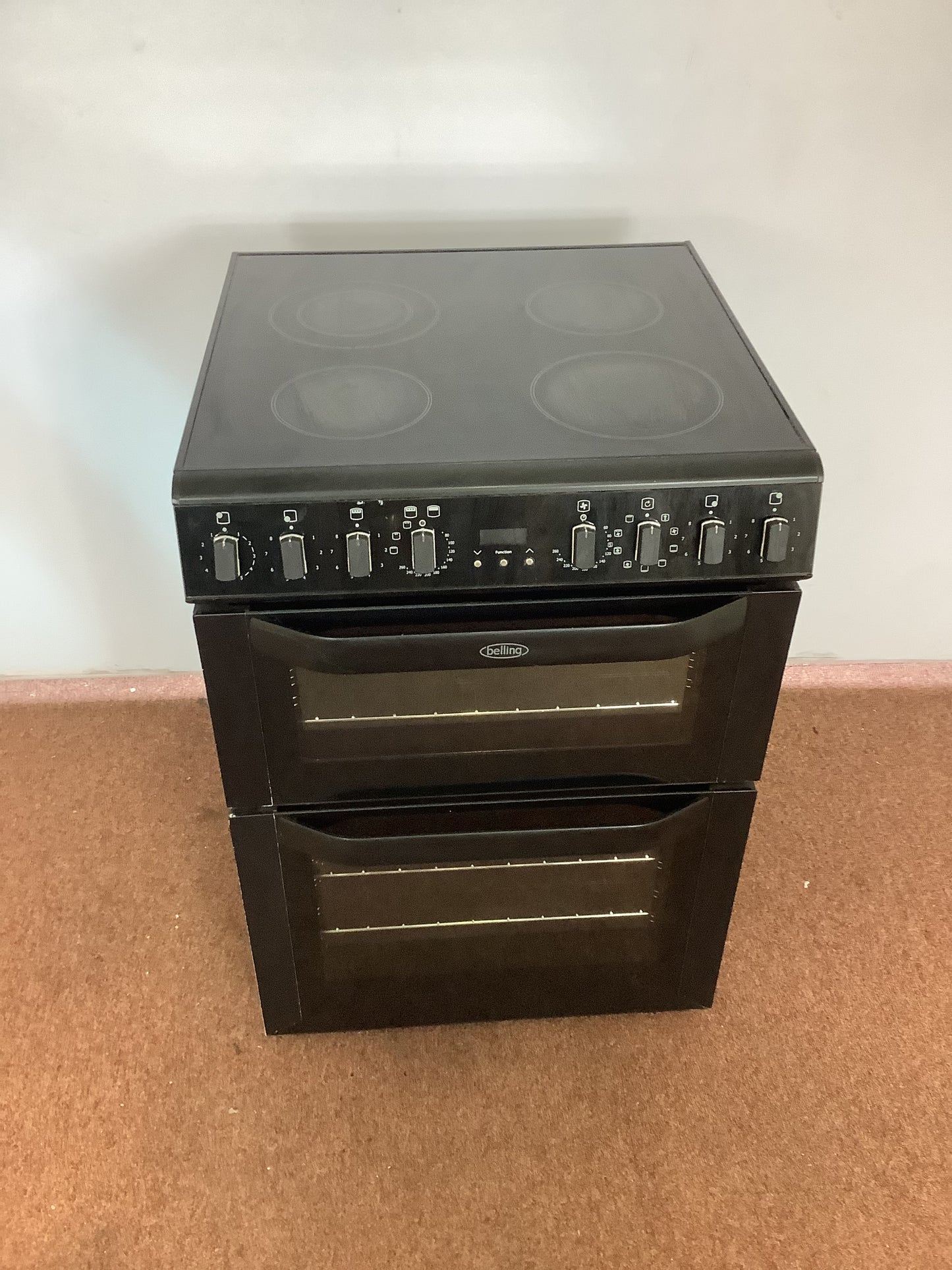 Belling 60cm Cooker, Double Oven & Twin Grill FSE60MF L52533