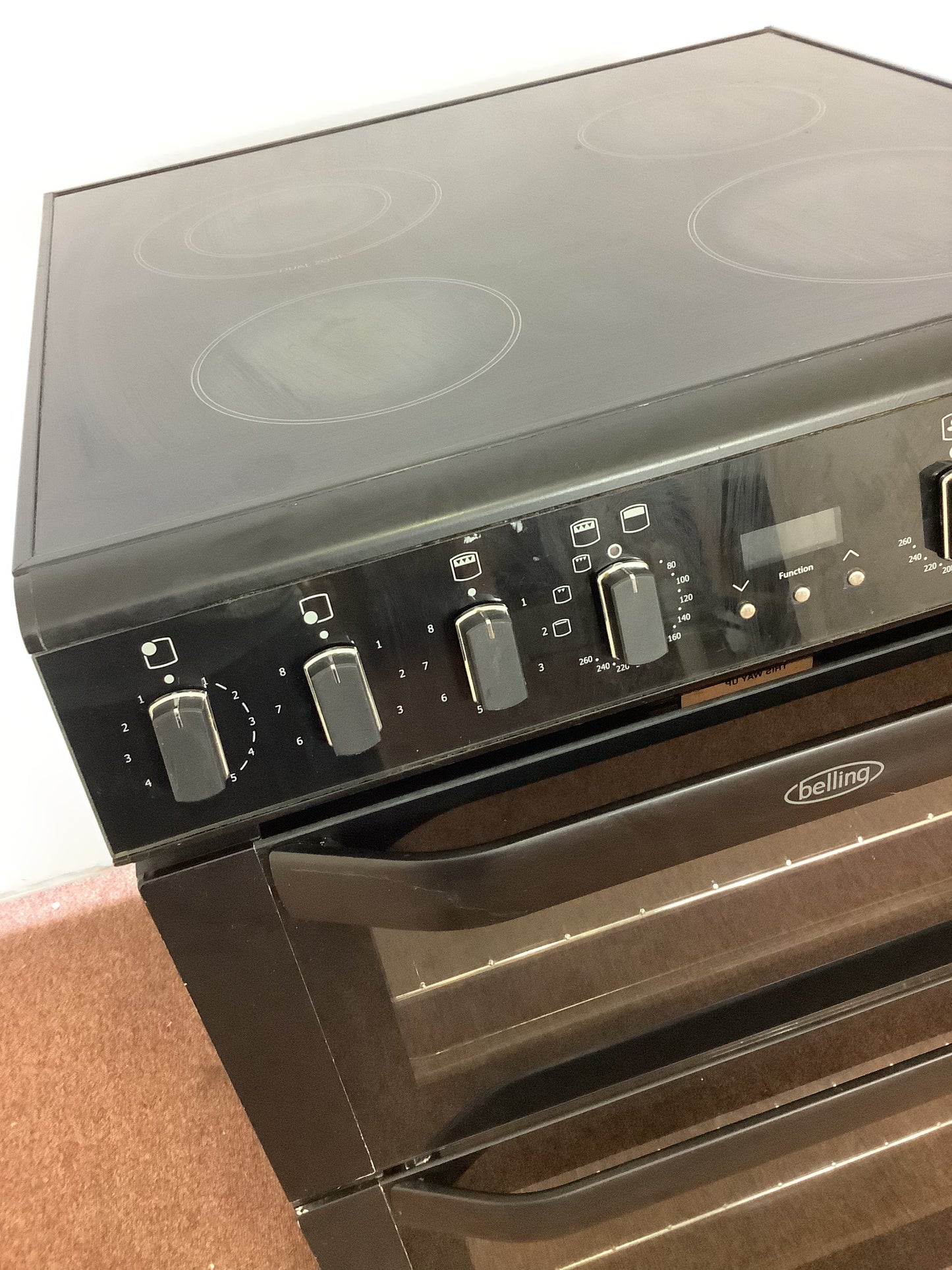 Belling 60cm Cooker, Double Oven & Twin Grill FSE60MF L52533