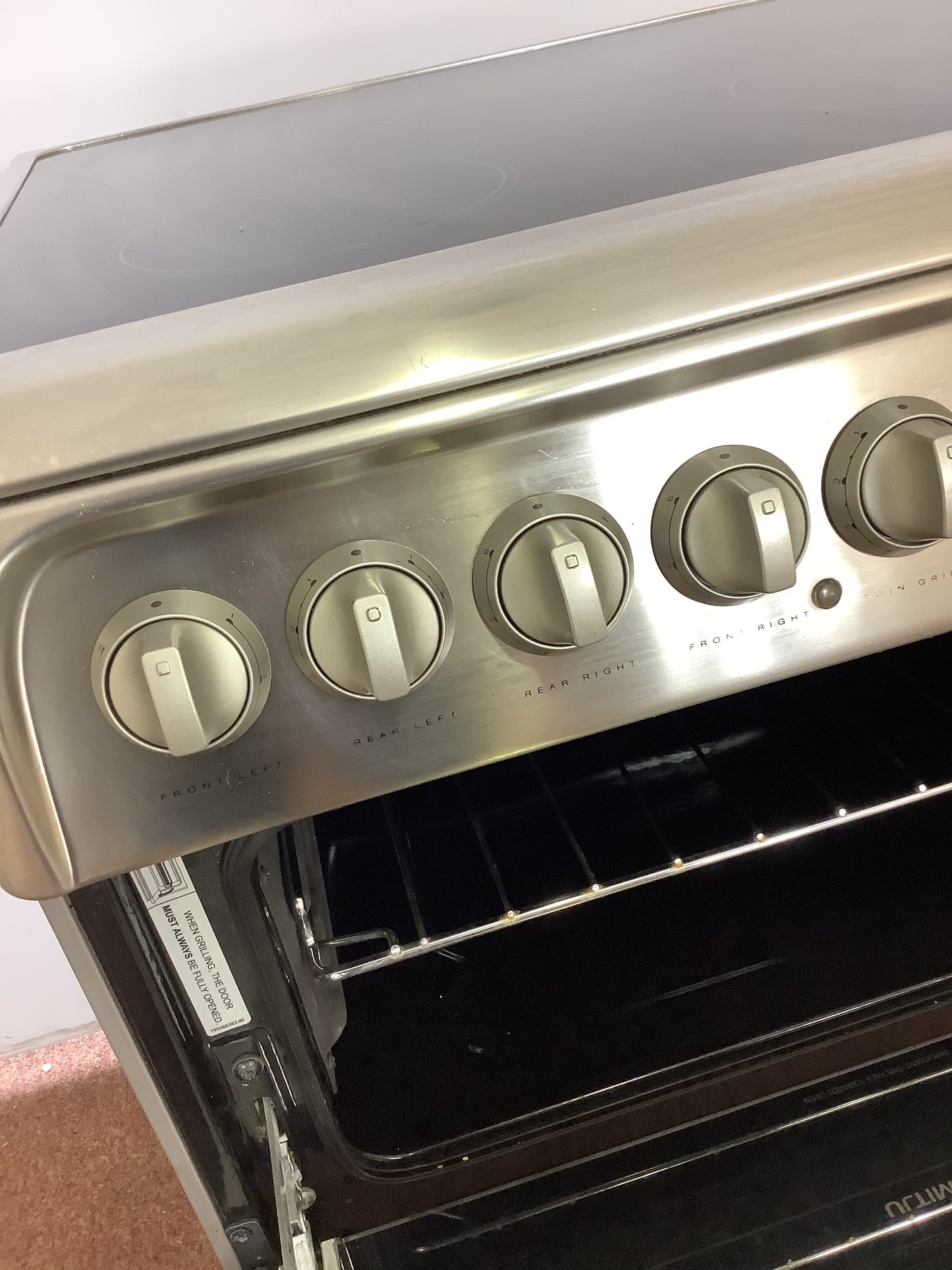 Hotpoint 60cm Cooker, Double Oven & Grill HUE61X S L52537