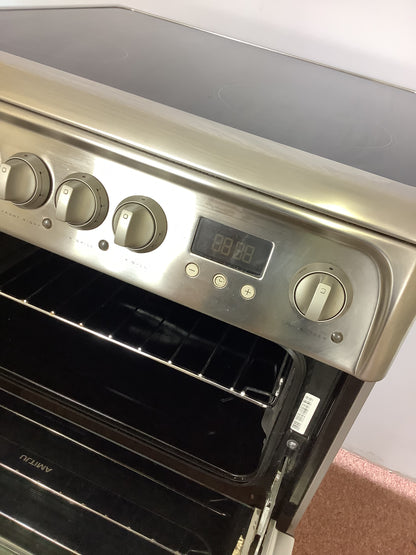 Hotpoint 60cm Cooker, Double Oven & Grill HUE61X S L52537