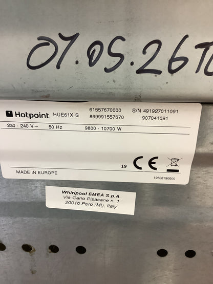 Hotpoint 60cm Cooker, Double Oven & Grill HUE61X S L52537