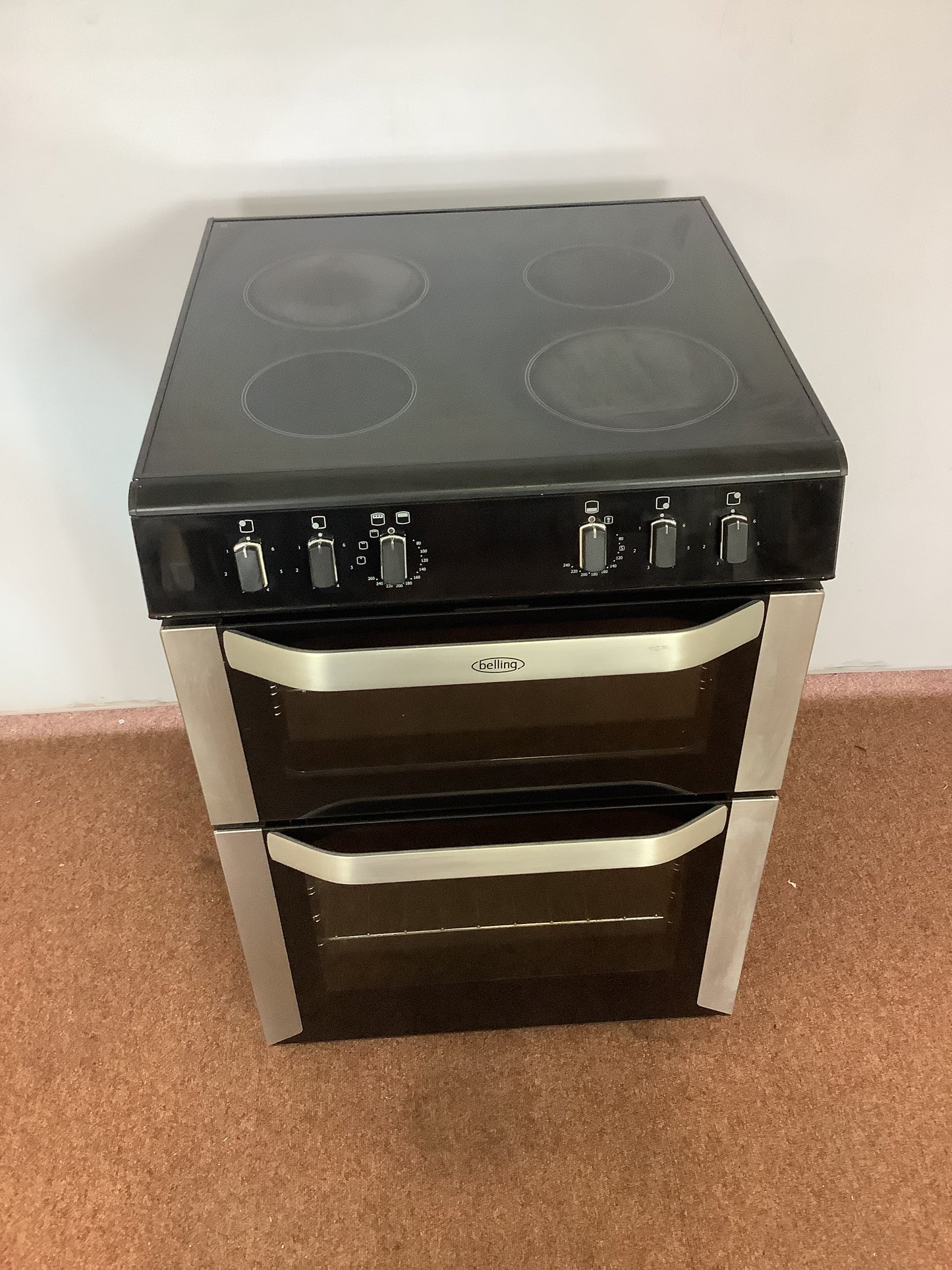 Belling 60cm Cooker, Double Oven & Twin Grill FSE60DO L52562