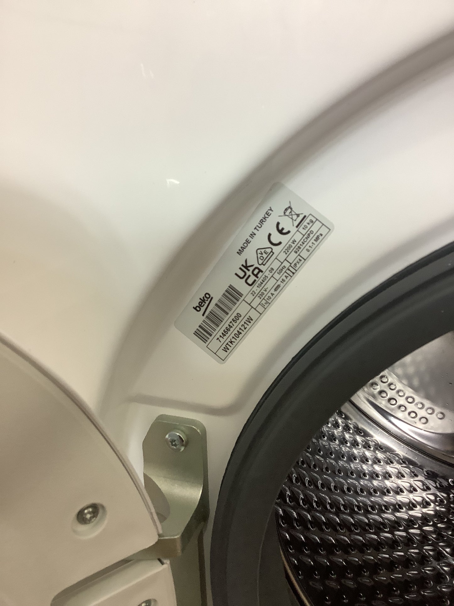 Beko 10kg Washing Machine WTK104121W L52572