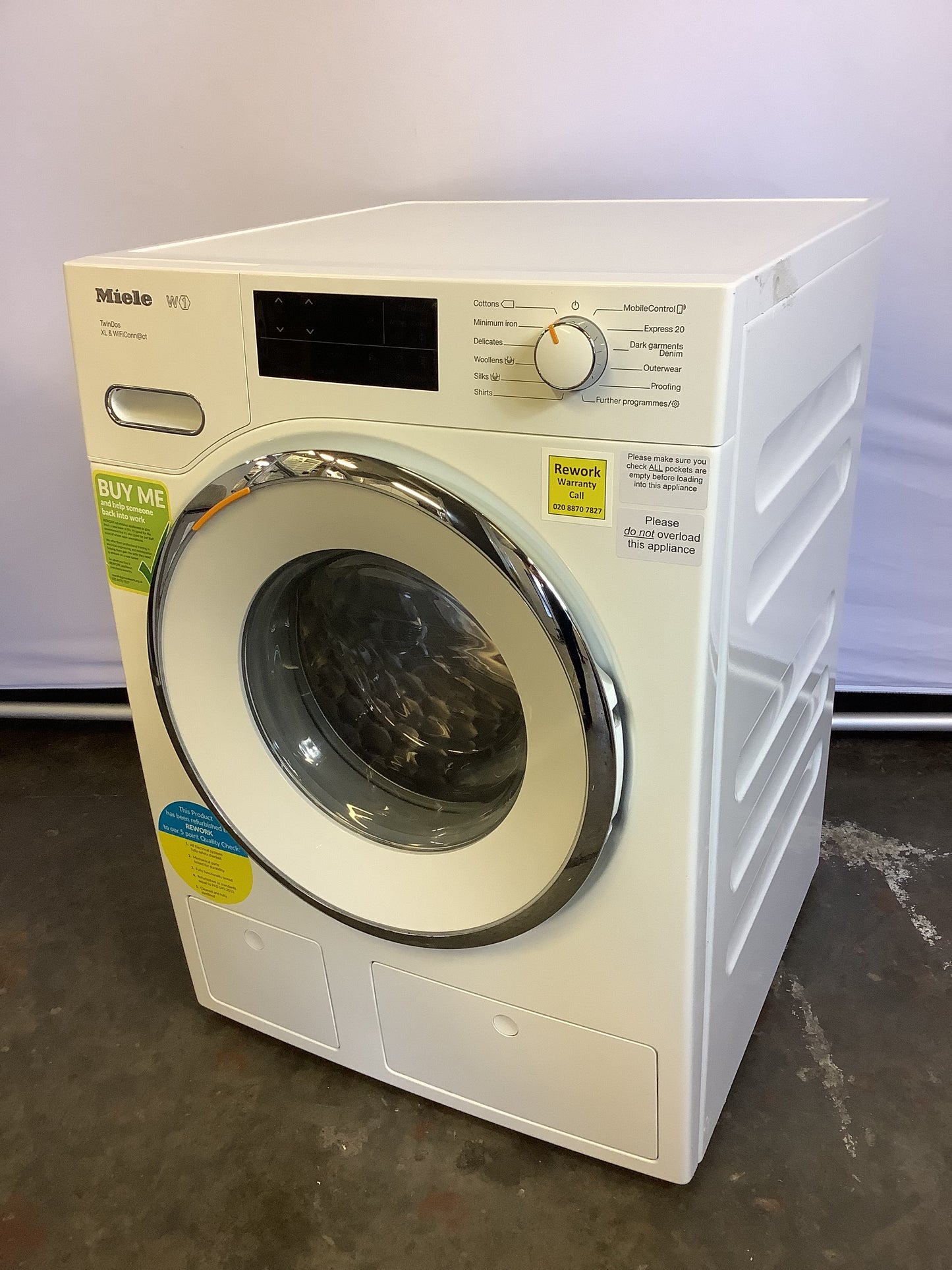 Miele Washing Machine 9kg WW1660 L48922