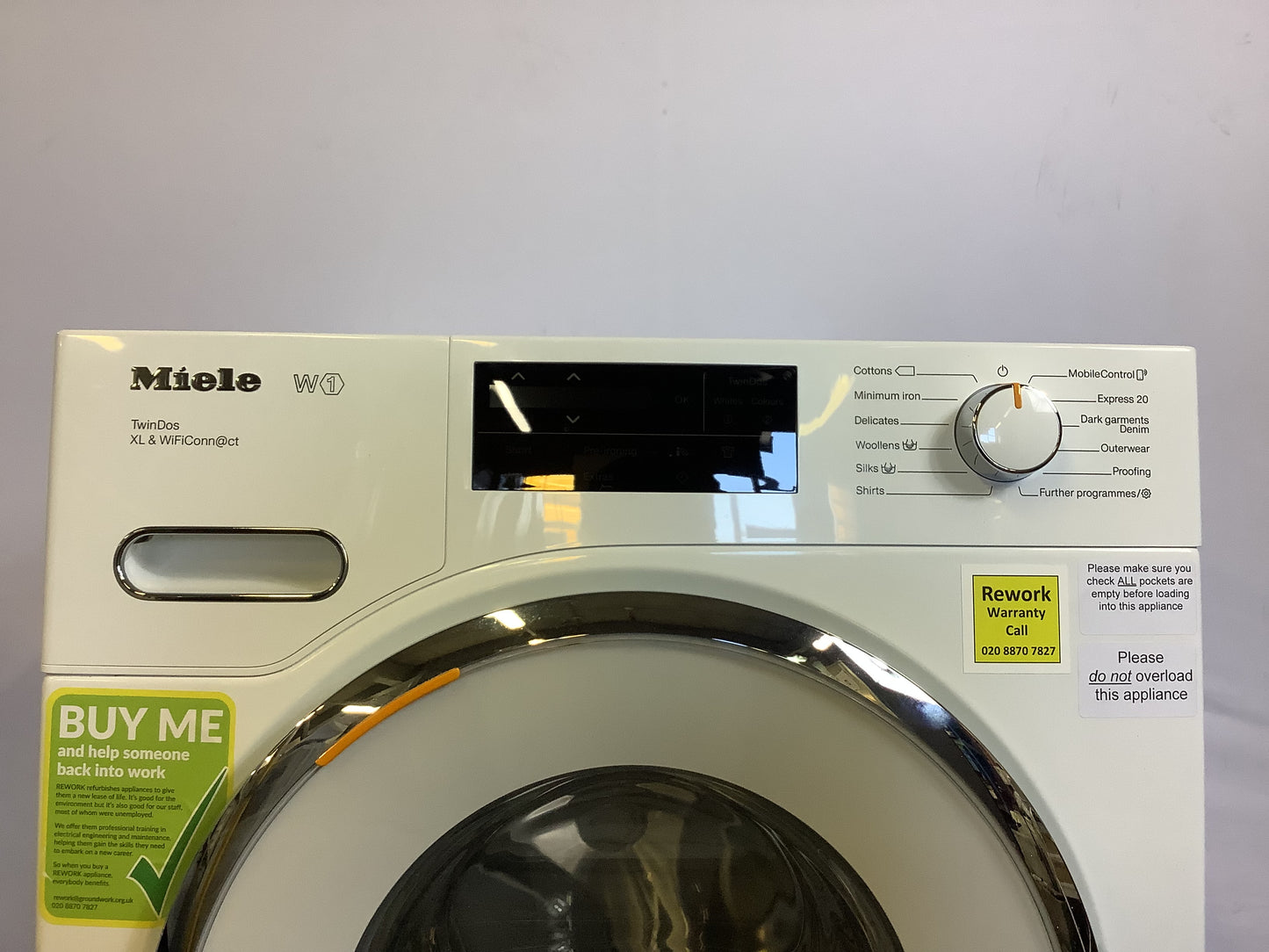 Miele Washing Machine 9kg WW1660 L48922