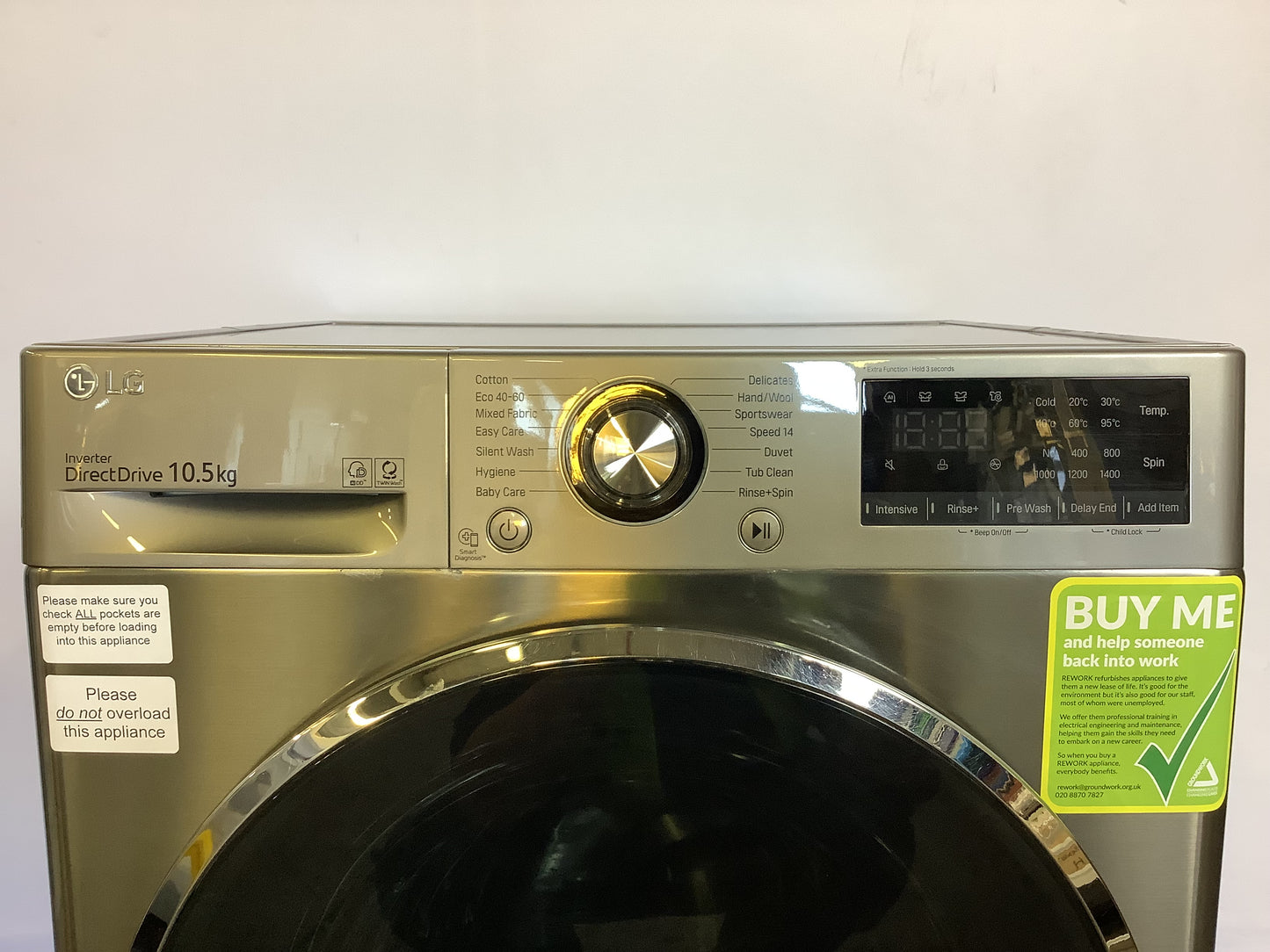 LG Washing Machine 10.5kg F4V310JNE L49162