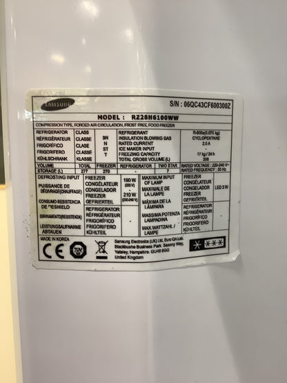 Samsung 270L Freestanding Freezer RZ28H6100WW L53158
