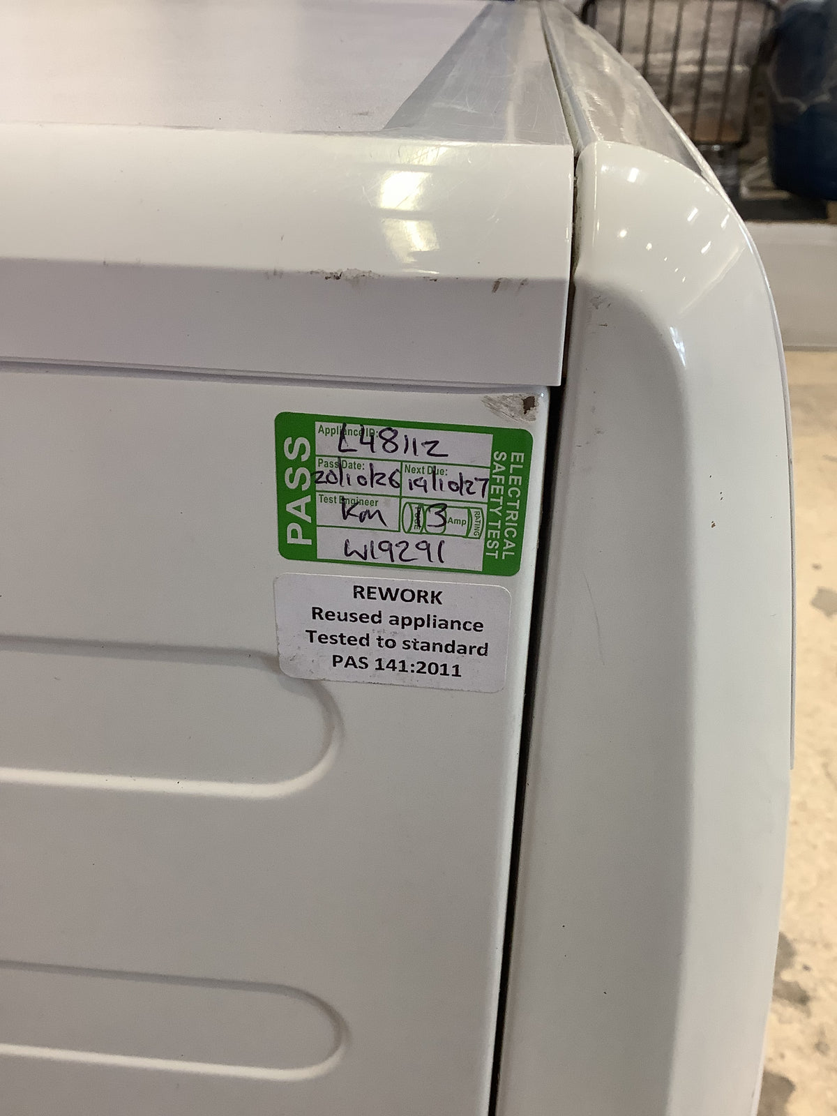 Zanussi 7kg Condenser Tumble Dryer ZDP7203PZ L48112