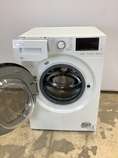 Beko 8kg/5kg Washer Dryer WDEX8540430W, Bluetooth Connectivity. L53961