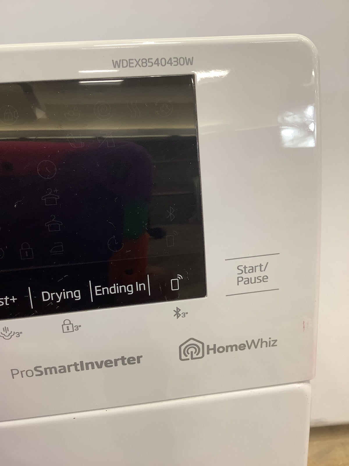 Beko 8kg/5kg Washer Dryer WDEX8540430W, Bluetooth Connectivity. L53961