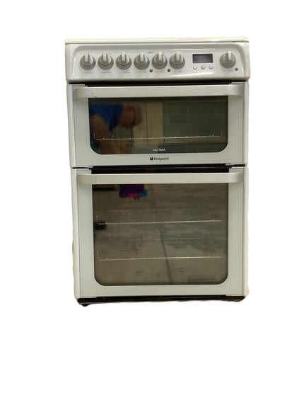 Hotpoint 60cm Double Oven & Grill Electric CookerHUE61PS. L53929
