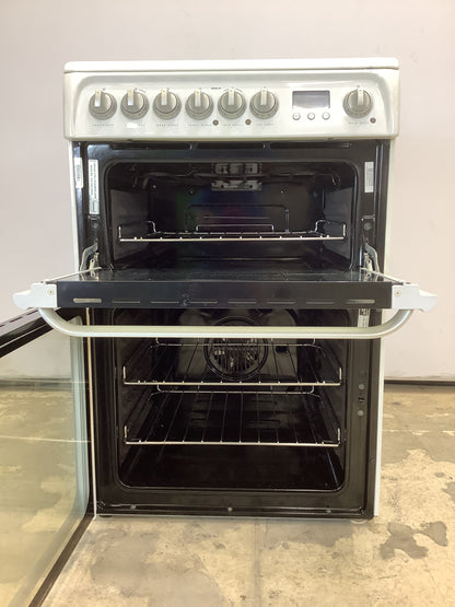 Hotpoint 60cm Double Oven & Grill Electric CookerHUE61PS. L53929