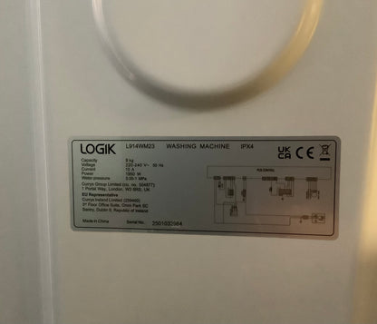 Logik 9kg Washing Machine L914WM23 L48843