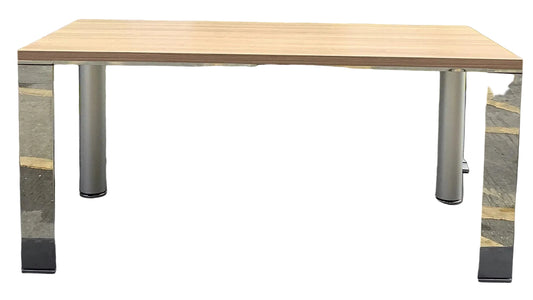Wooden/Chrome Dining Table F25662